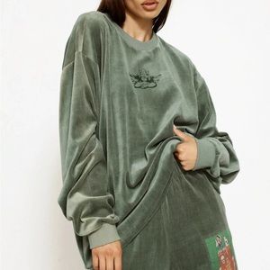 BOYS LIE velour crewneck